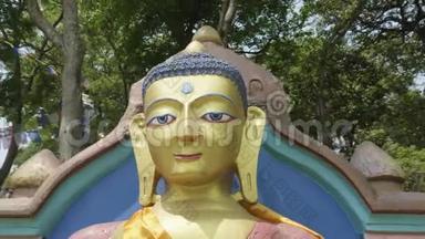 斯韦恩布哈纳寺的<strong>佛像</strong>。 尼泊尔加德满都的猴庙。